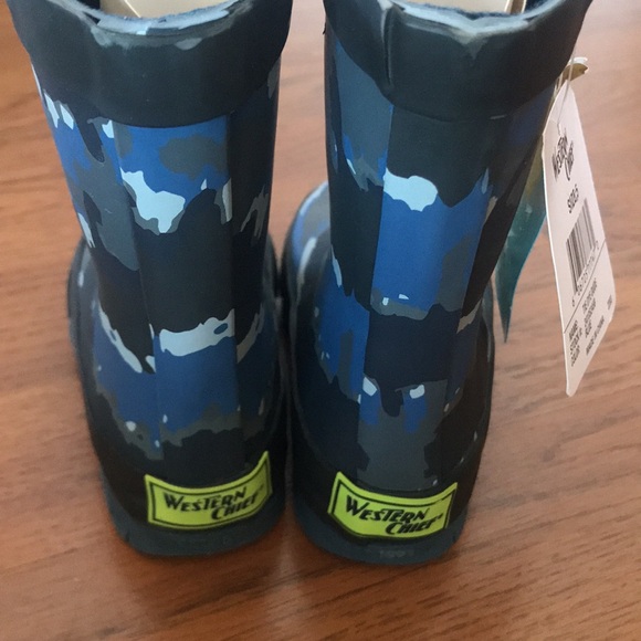Toddler rain boots Western Chief blue tie dye NEW size 5 - Picture 4 of 5